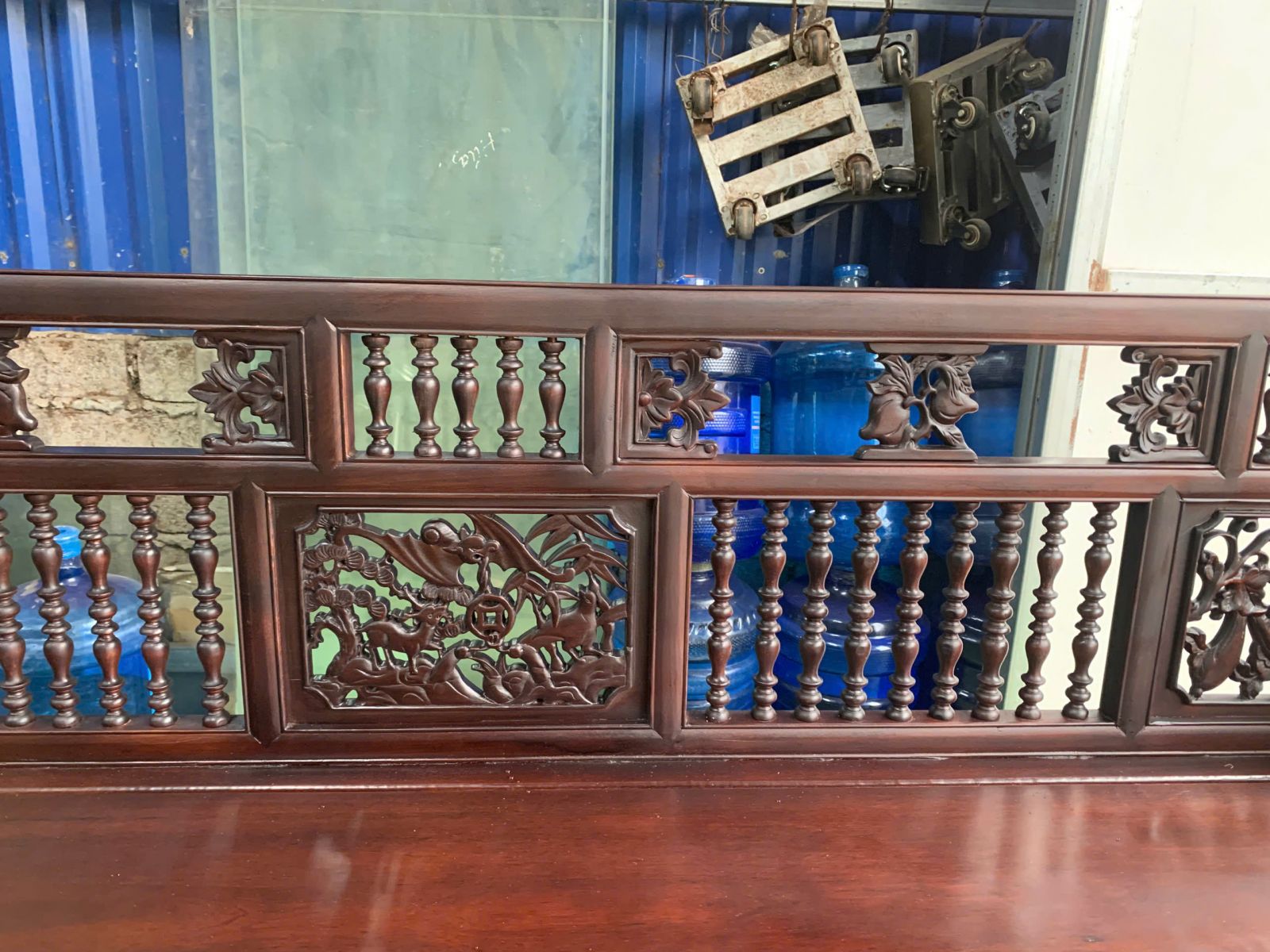 Mua trường kỷ song tiện chân móng tại Đồ Gỗ Tuân Sen 